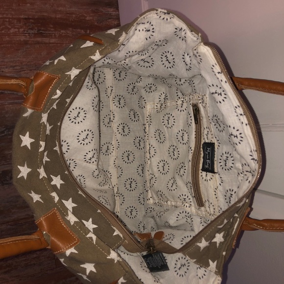 green Myra star tote bag - Picture 4 of 7